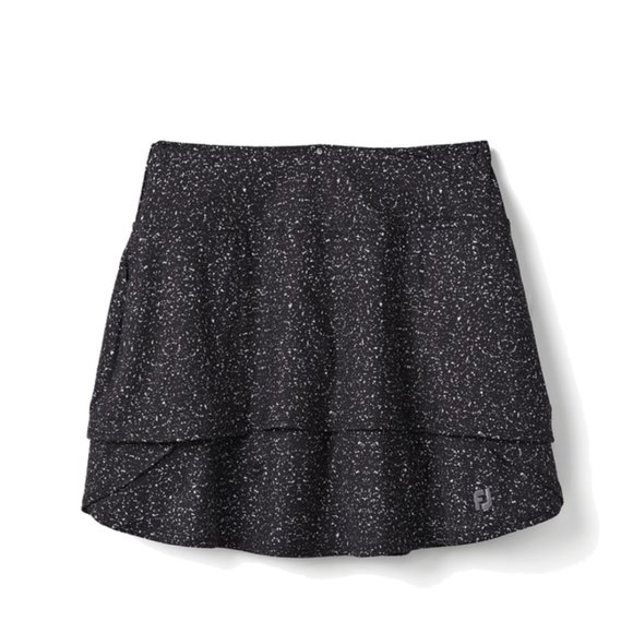 Footjoy | Performance Layered Golf Skort | Black Speckled Size Small - Picture 1 of 7